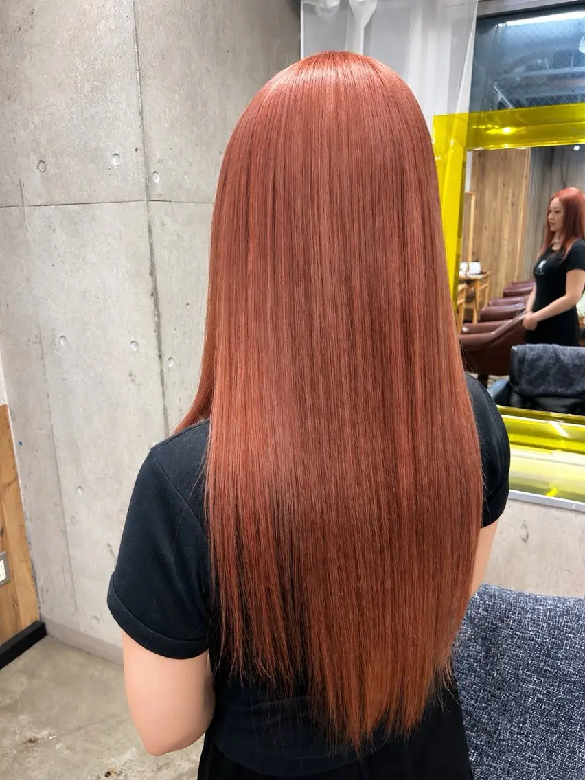 カラー オレンジ 🌈キムラ ヒナタ🌈のヘアスタイル