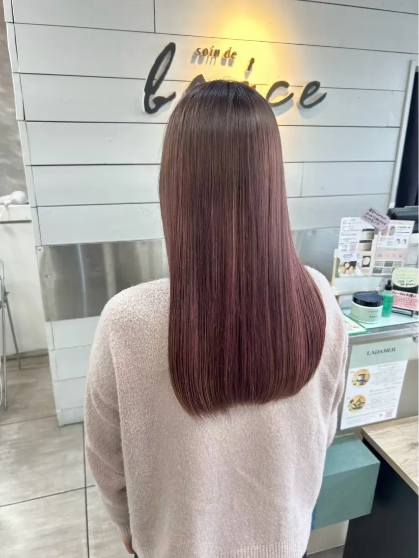 セミロング カット 縮毛矯正 縮毛矯正✖髪質改善 仁木伸明のヘアスタイル