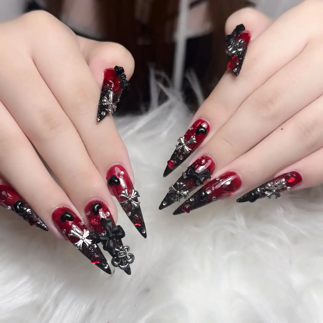 ネイル チークネイル 長さ出し フラッシュネイル フレンチネイル グラデーション ハンドネイル Lenie Nail Salonのネイルデザイン