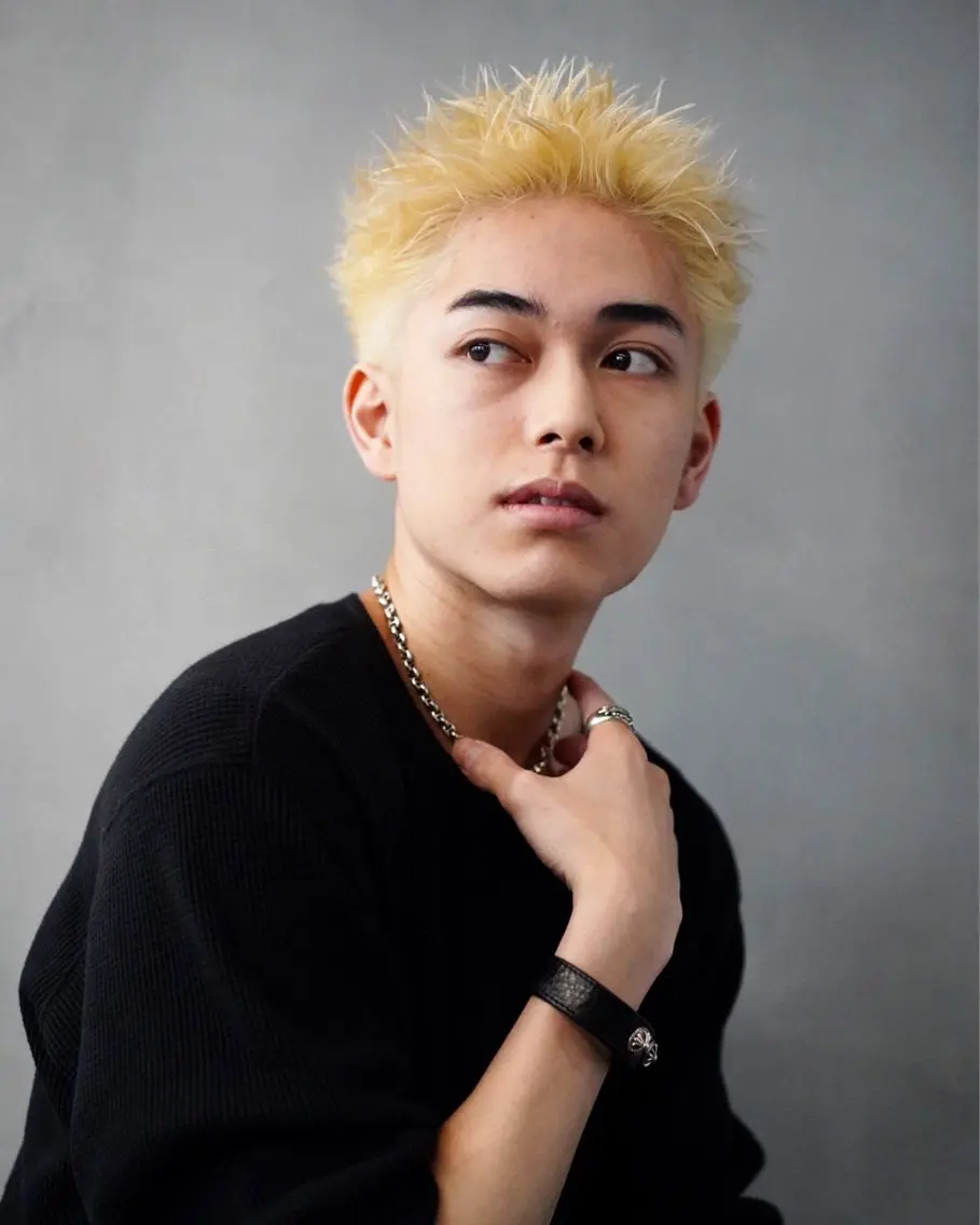 ショート カラー メンズ メンズパーマ fifth リュウセイのヘアスタイル