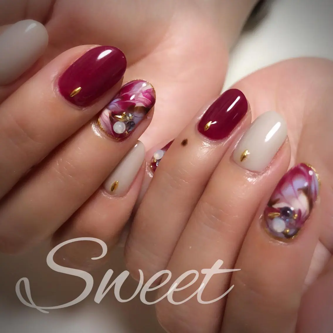 ネイル sweet 仲野陽子のネイルデザイン