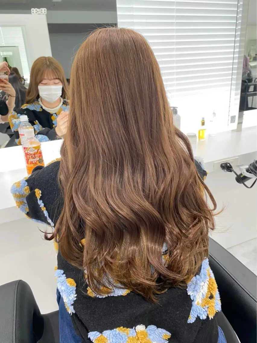 ロング カラー ヘアアレンジ ブリーチ 透明感カラー 髪質改善 似合わせカット 🫧モテる💗ダメー ジレスハイトーン🫧のヘアスタイル