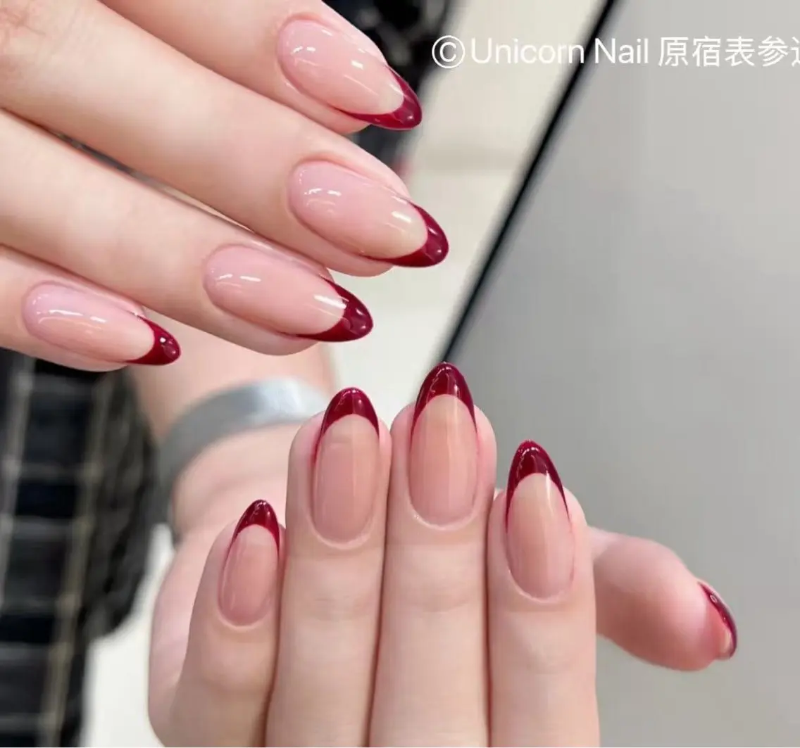 【新規限定】★ ソフトジェルオフ無料★大人気カラーフレンチ￥5980円の写真