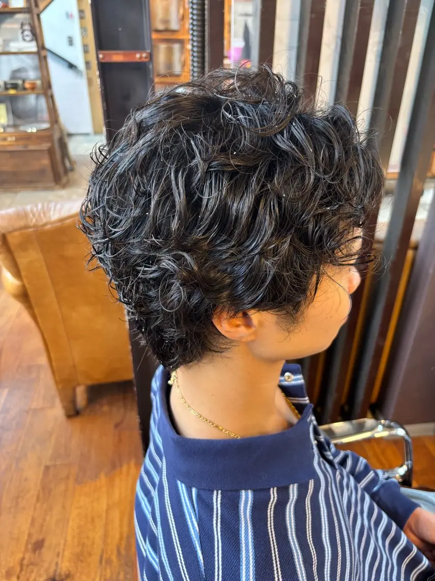 メンズ パーマ NAGONSTYLE 田村　莉生のヘアスタイル