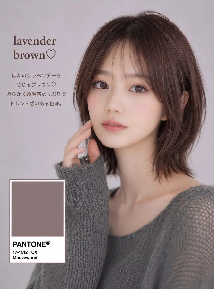 カラー カット ヘアカラー 丸山 心 / 艶カラーのヘアスタイル