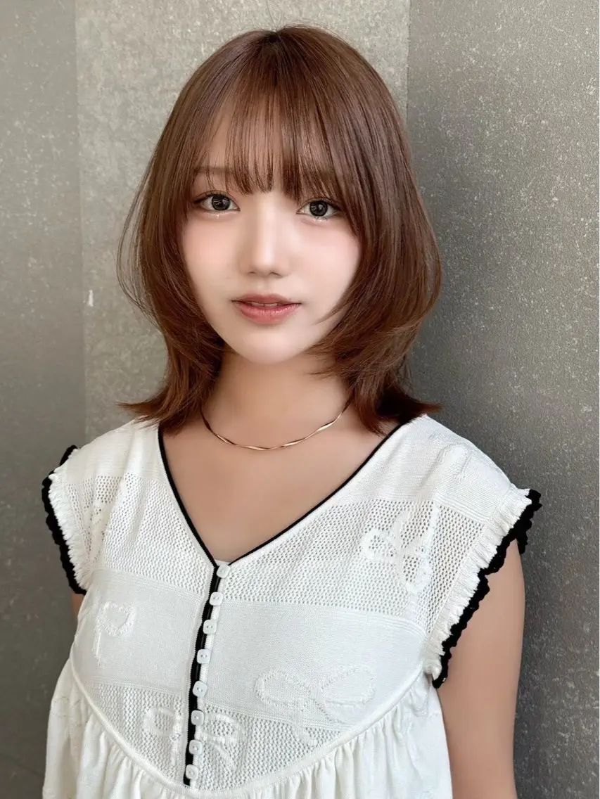 ミディアム 🛑柔らか透明感 カラー🛑大谷のヘアスタイル