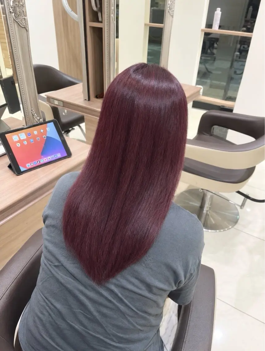 ロング カラー 透明感/暖色カラー まりあ🎀‎️🤍のヘアスタイル