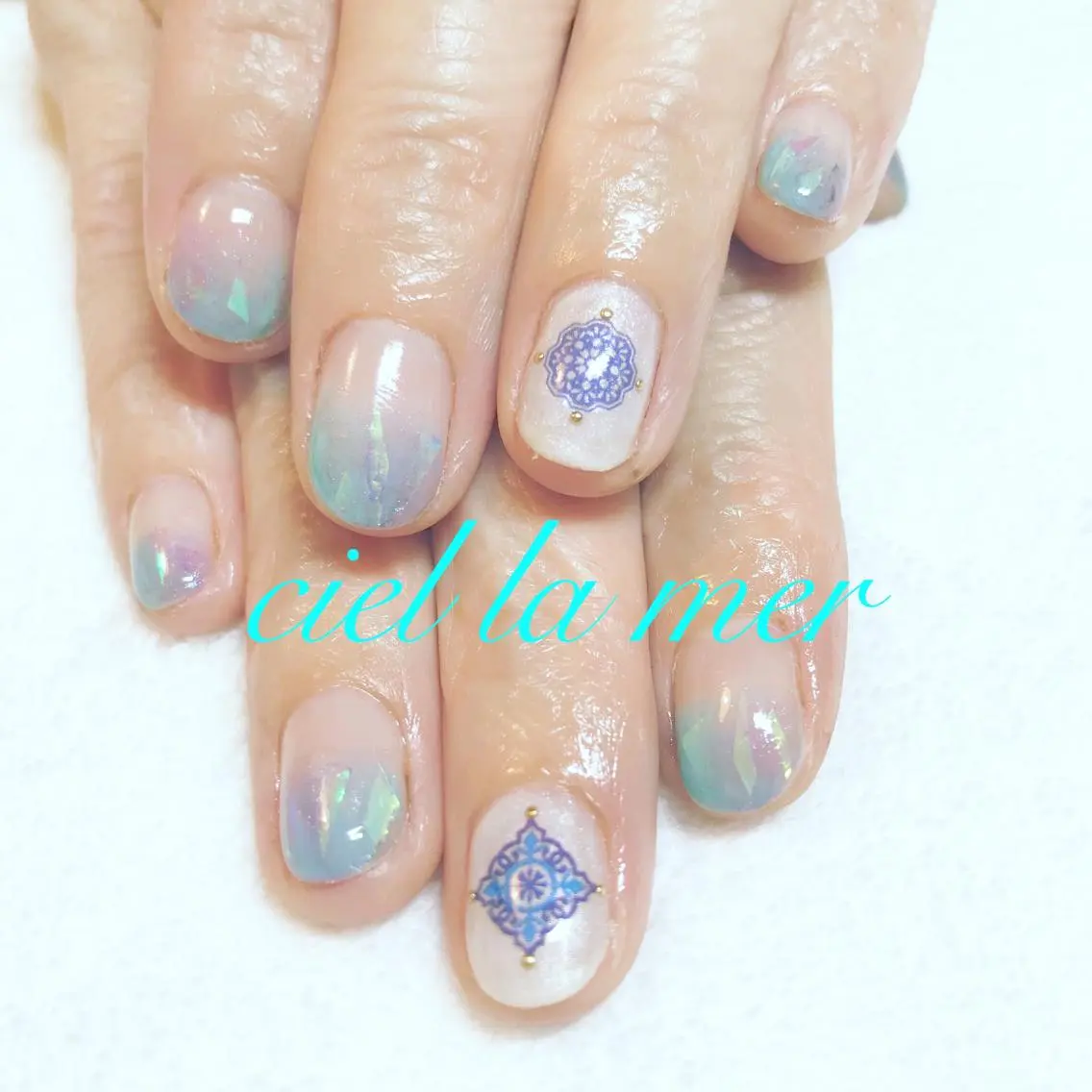 ネイル ハンドネイル フットネイル ciel la merのネイルデザイン