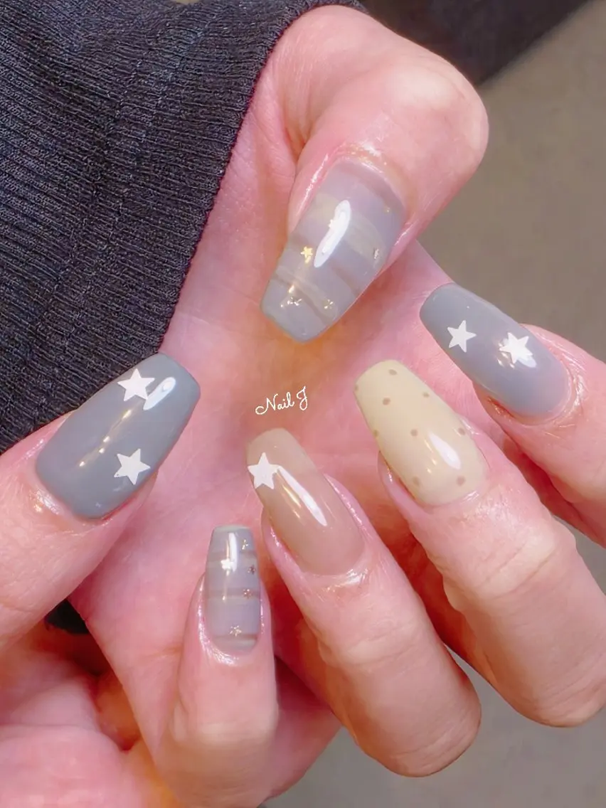ネイル 韓国ネイル 春ネイル ハンドネイル Nail Jのネイルデザイン