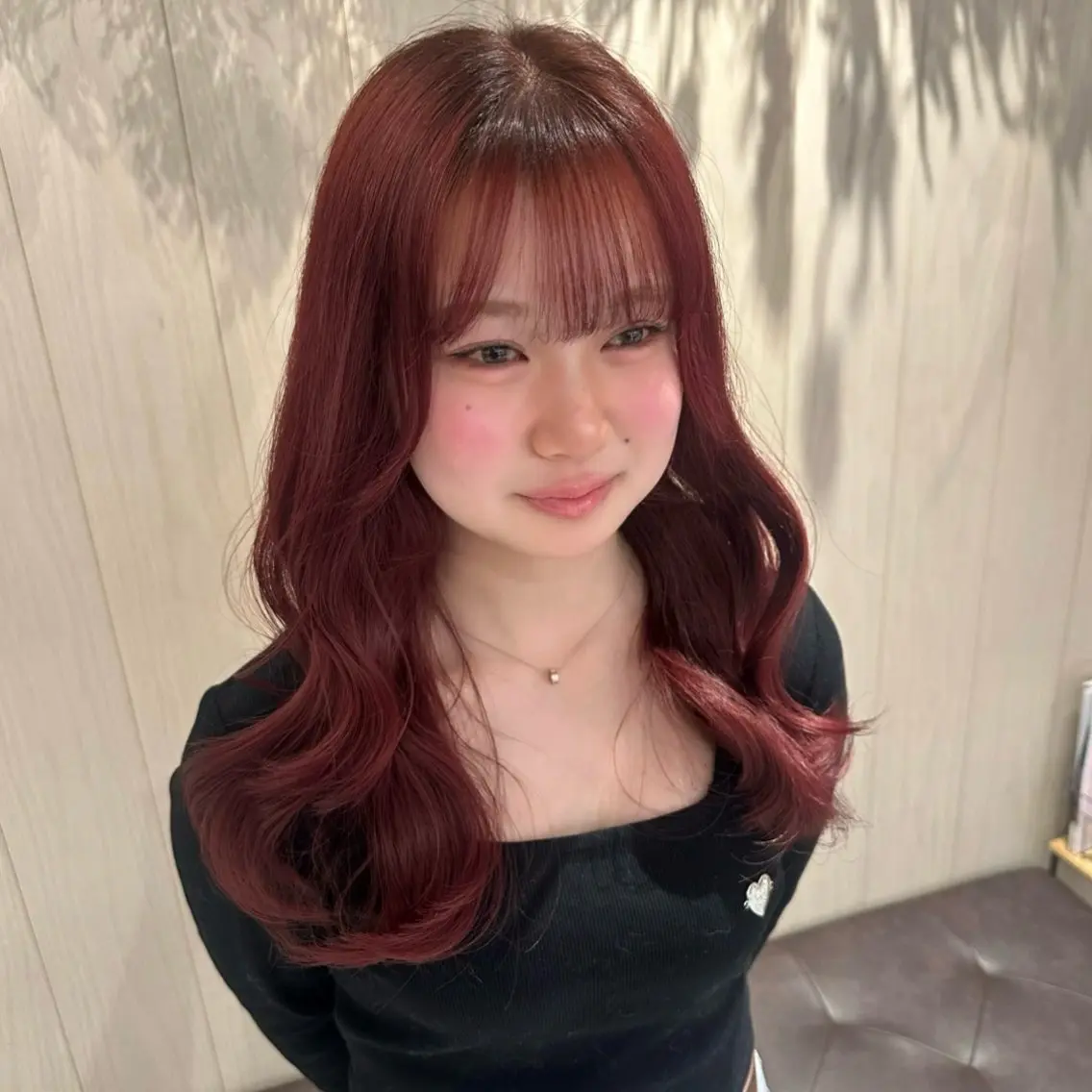 セミロング カラー ヘアカラー トリートメント 🎀髪質改善🎀潤艶 ストレート💖くるみのヘアスタイル