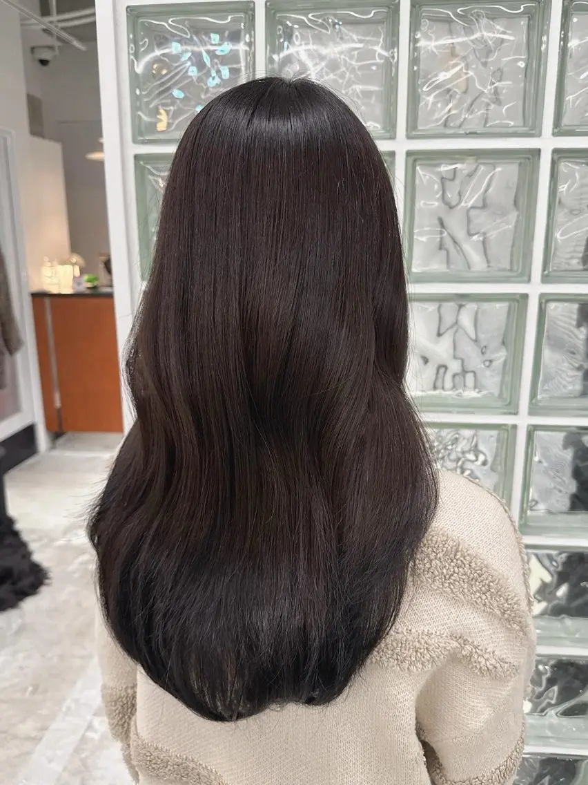 カラー ヘアカラー トリートメント ヘアセット 秋永 鈴のヘアスタイル
