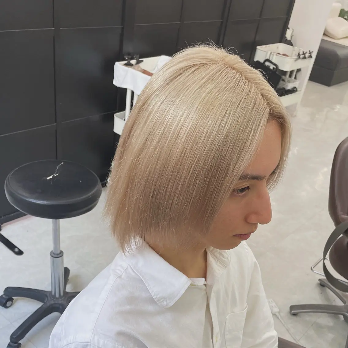 ケアブリーチ＋ケアカラー＋バイカルテトリートメント🌱の写真