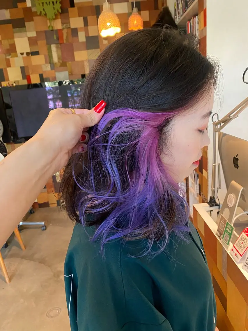 ミディアム カラー ヘアカラー 鈴木 映美のヘアスタイル