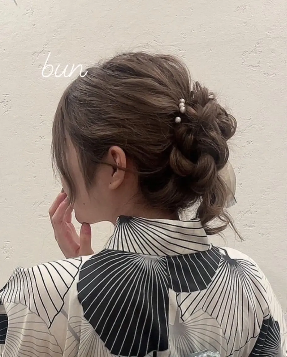 ロング ヘアアレンジ mo moのヘアスタイル