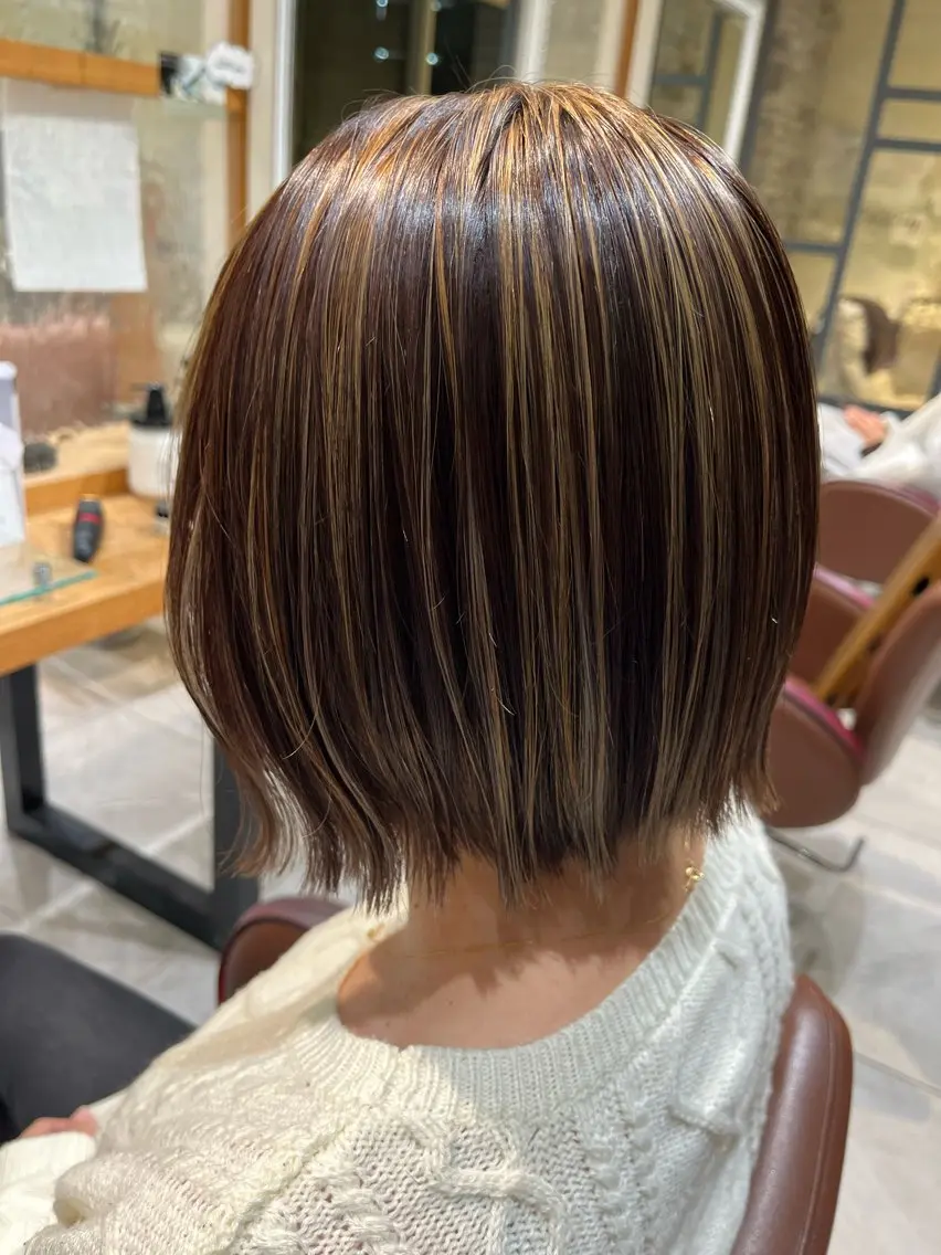 ショート カラー ヘアカラー 美髪矯正✨🌷関 郁美🌷のヘアスタイル