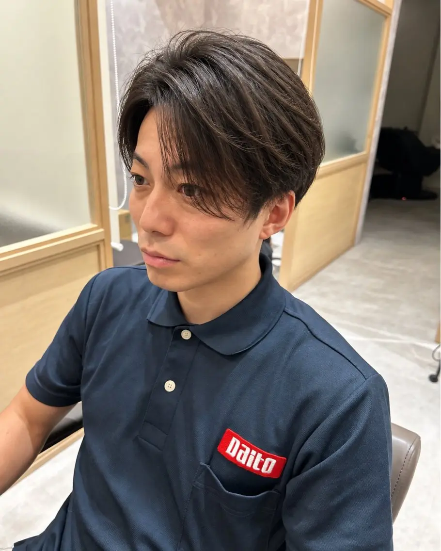ショート メンズ メンズブリーチ ケアカラー くびれヘア カット トリートメント ヘッドスパ 久木原 ゆりのヘアスタイル