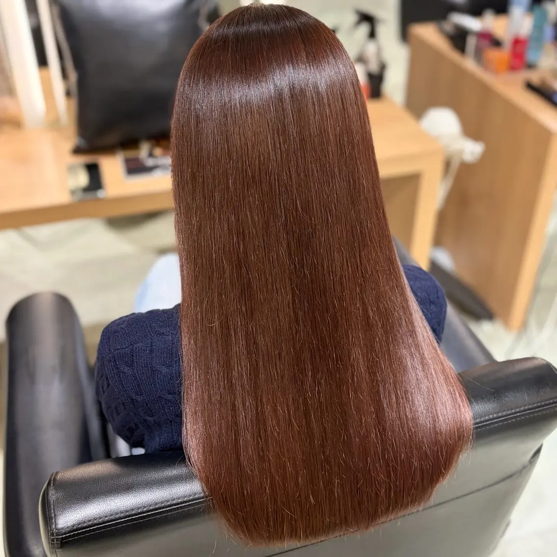 ロング カラー ブラウンカラー ピンクカラー ピンクブラウン ゆき❄️うる艶✨縮毛 矯正モデル募集中🫧のヘアスタイル