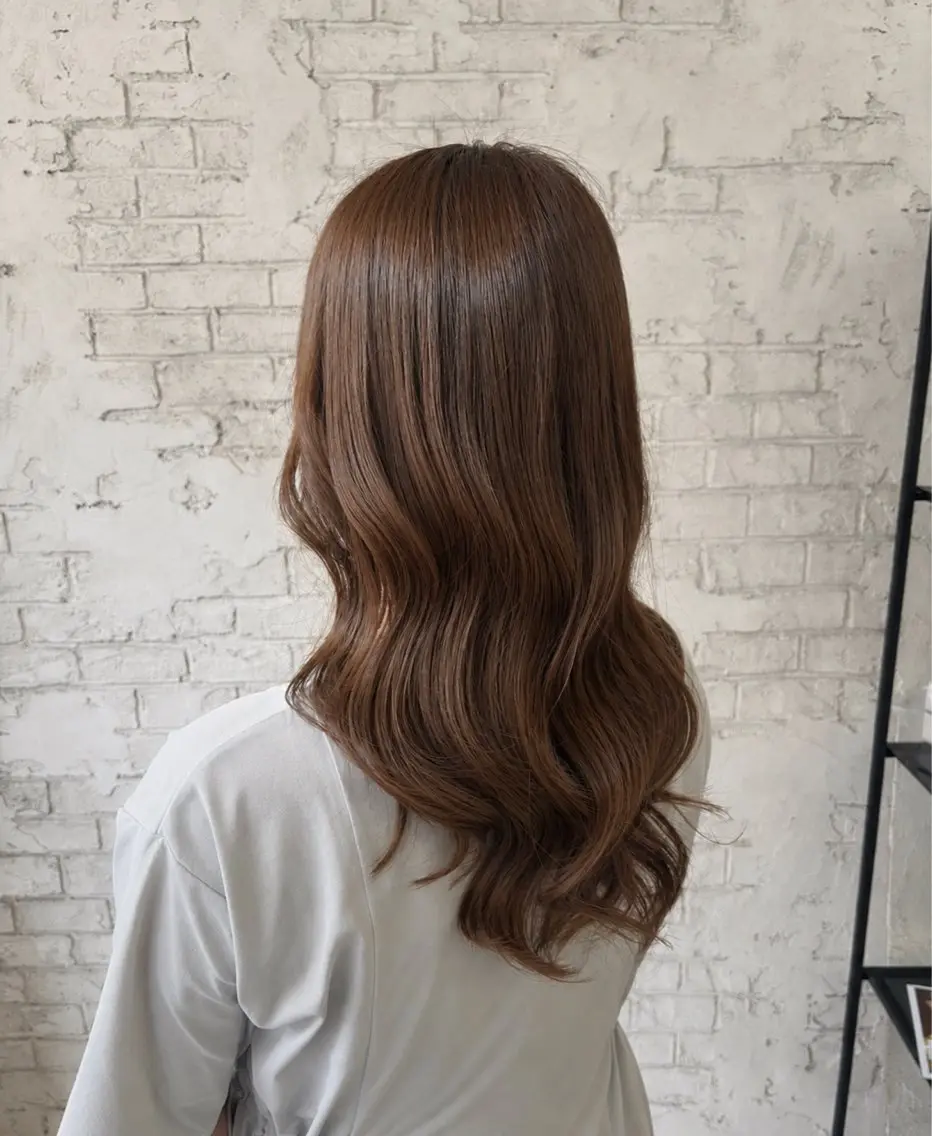 ロング カット ヘアカラー トリートメント 艶カラー/縮毛矯正 🩶Kai🐏のヘアスタイル