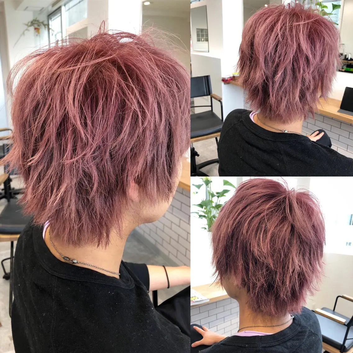 ショート カラー カット ヘアカラー トリートメント JILBLAN京都 ショート/ハイライトのヘアスタイル