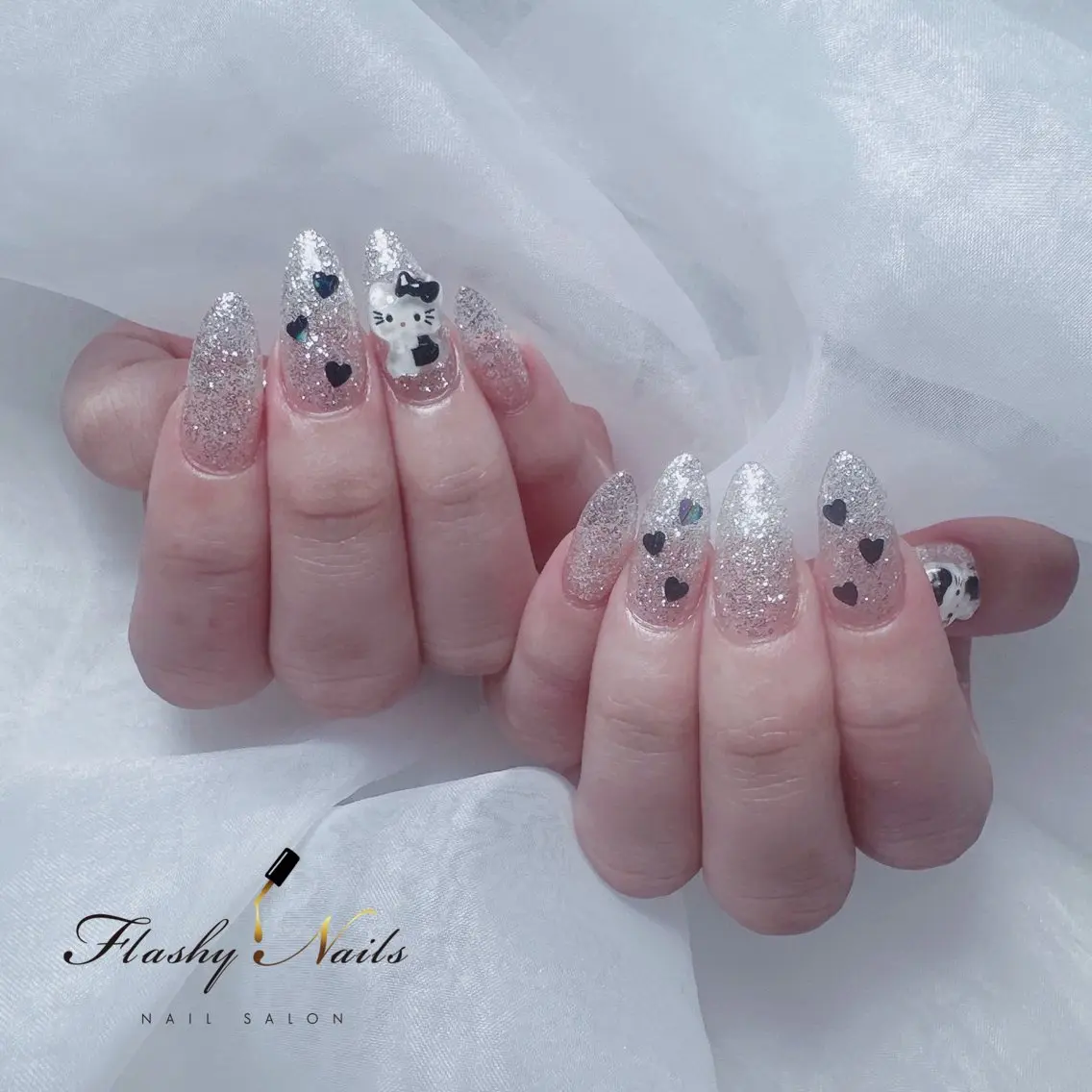 ネイル 長さ出し ワンカラーネイル Flashy Nailsのネイルデザイン