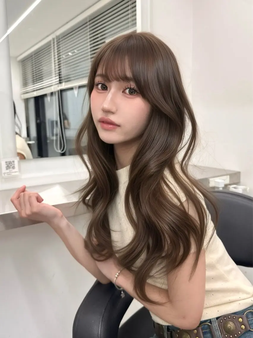ロング カラー ヘアカラー ヘアセット 上品モテヘア🩶 karen🩶のヘアスタイル