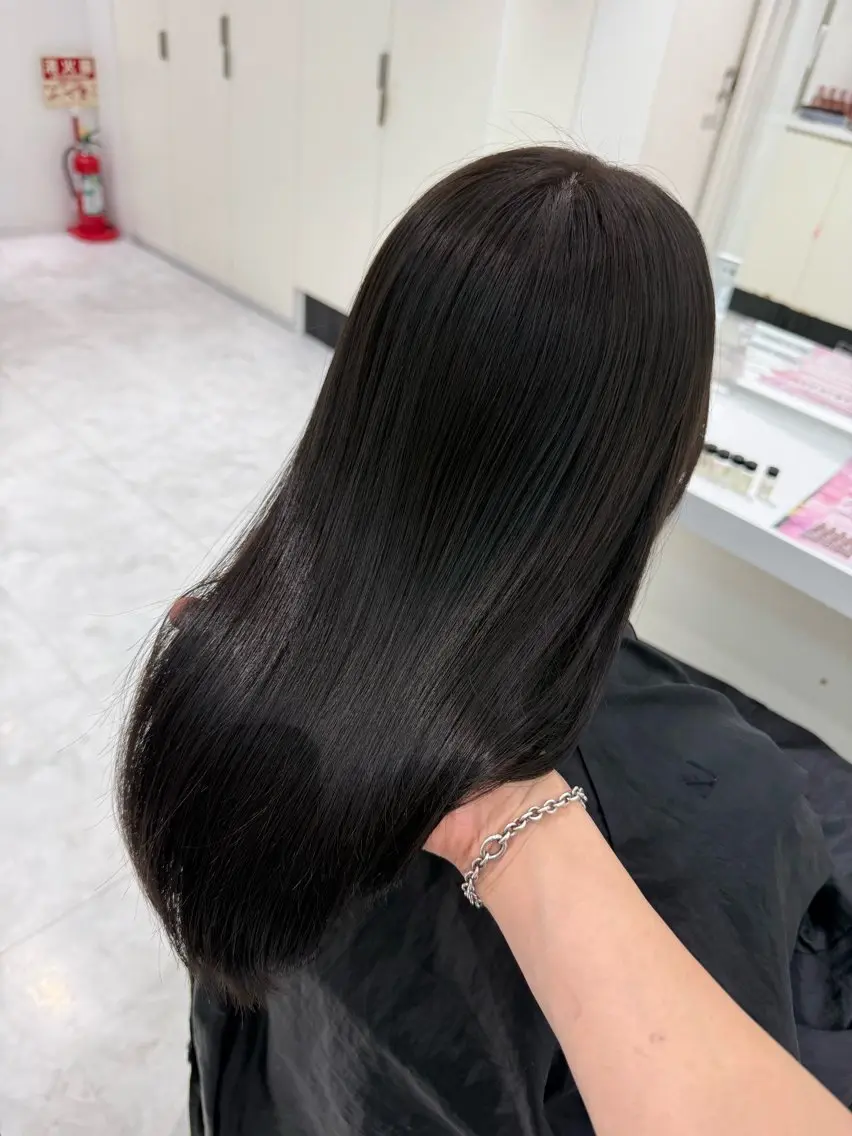 ミディアム カラー カット ヘアカラー トリートメント ヘッドスパ ヘアセット ♡上品韓国髪♡ブラ ウン/SAYATOのヘアスタイル