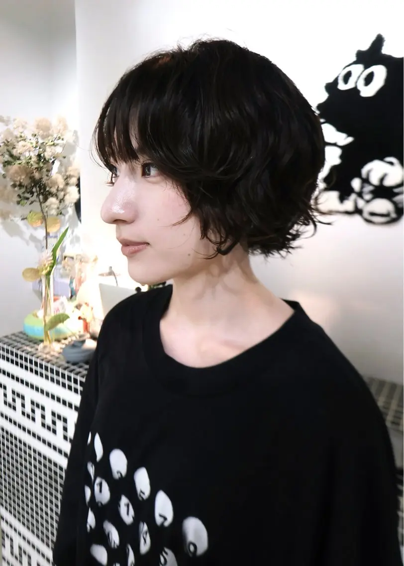 ミディアム カット パーマ ボブ/レイヤー 学芸大学SaKuraのヘアスタイル
