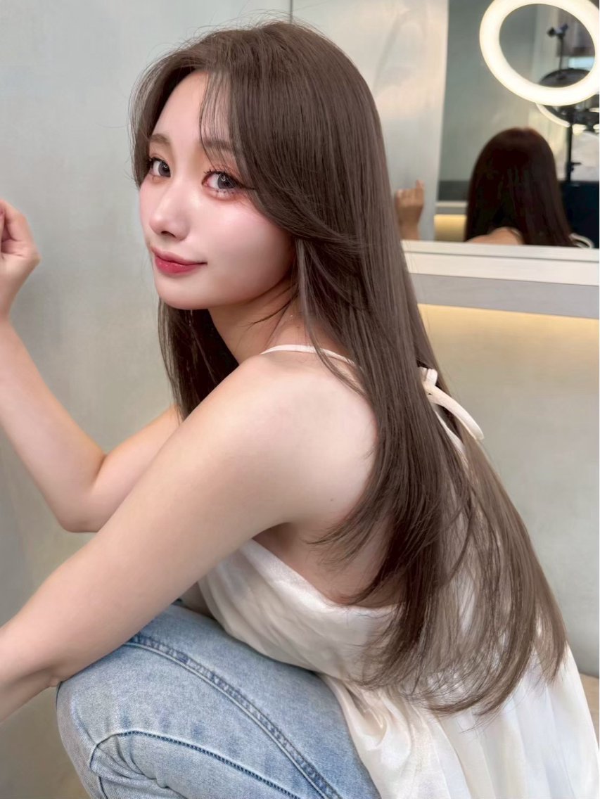 ロング カラー ヘアアレンジ ブリーチ ダブルカラー ブリーチなしカラー くびれヘア ハッシュカット カット ヘアカラー トリートメント ヘアセット ブリーチ毛対応美髪 矯正×レイヤー/二響のヘアスタイル