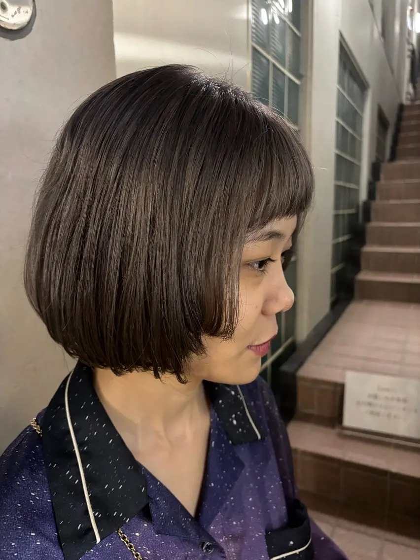 ショート ボブ カット ヘアカラー トリートメント ナチュラルスタイル feel/則長 玲央のヘアスタイル