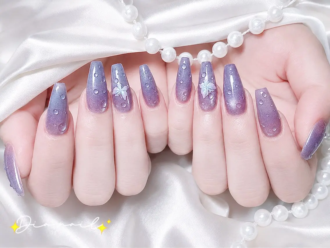 ネイル フットネイル 韓国ネイル レース マグネットネイル ニュアンスネイル ハンドネイル Dia nail サロンのネイルデザイン