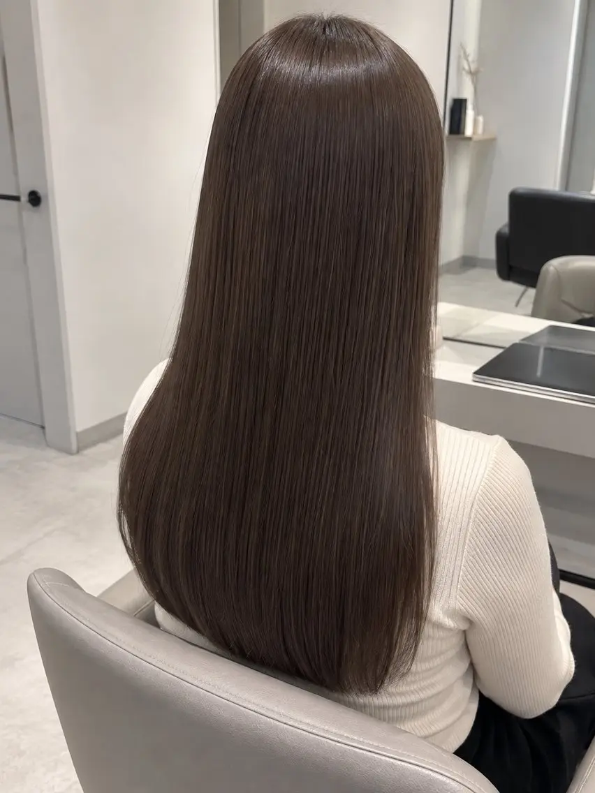 🎀9月限定|ダメージを抑えた酸性ストレート+レディースカットの写真