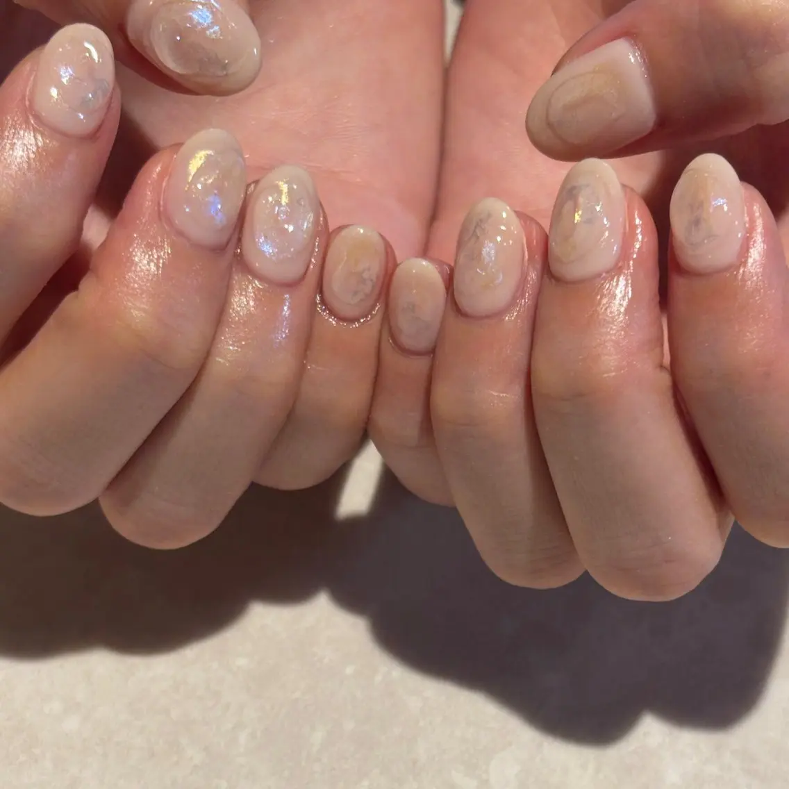 ネイル ニュアンスネイル ハンドネイル モデル募集🍑渋谷 Nanamiのネイルデザイン
