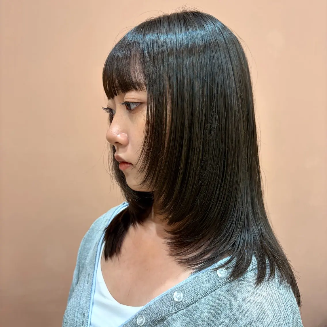 ロング レイヤーカット 透明感カラー 🌱多田 望花のヘアスタイル