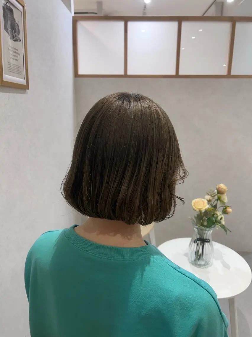 ミディアム Mao 🎀bob Oliveカラー🌿のヘアスタイル