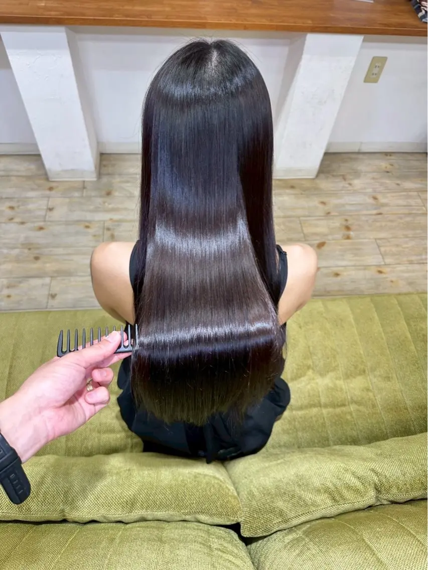 ロング 髪質改善 石崎廉のヘアスタイル