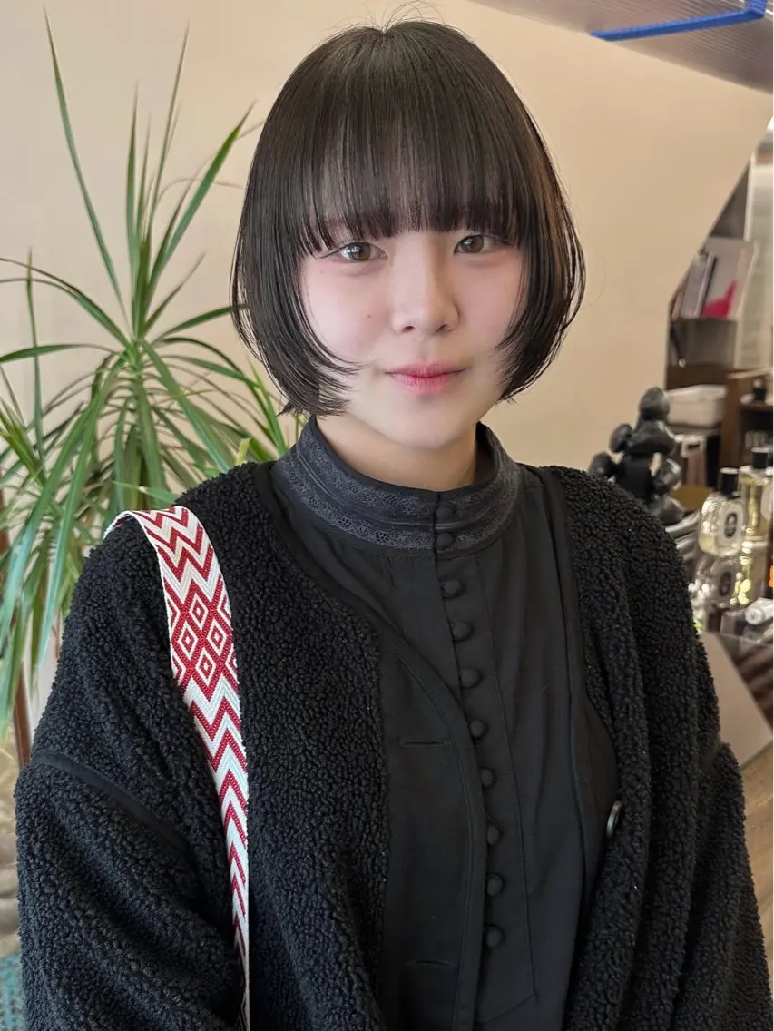ミディアム カット ヘアカラー トリートメント 🐏nao /レイヤーカット🐏のヘアスタイル
