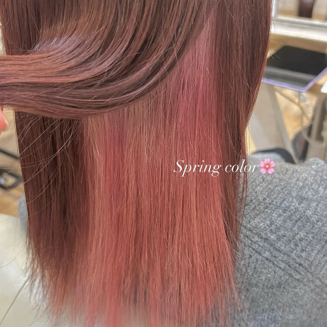 セミロング カラー 🦋韓国風レイヤー 🦋AYANE⁎⁺˳のヘアスタイル
