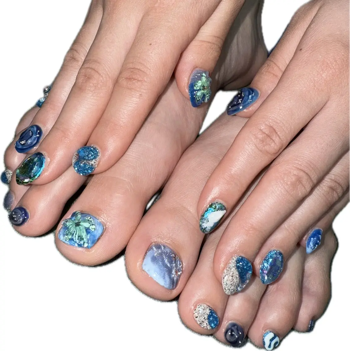 ネイル フットネイル シンプルネイル 夏ネイル posa nail モエミのネイルデザイン