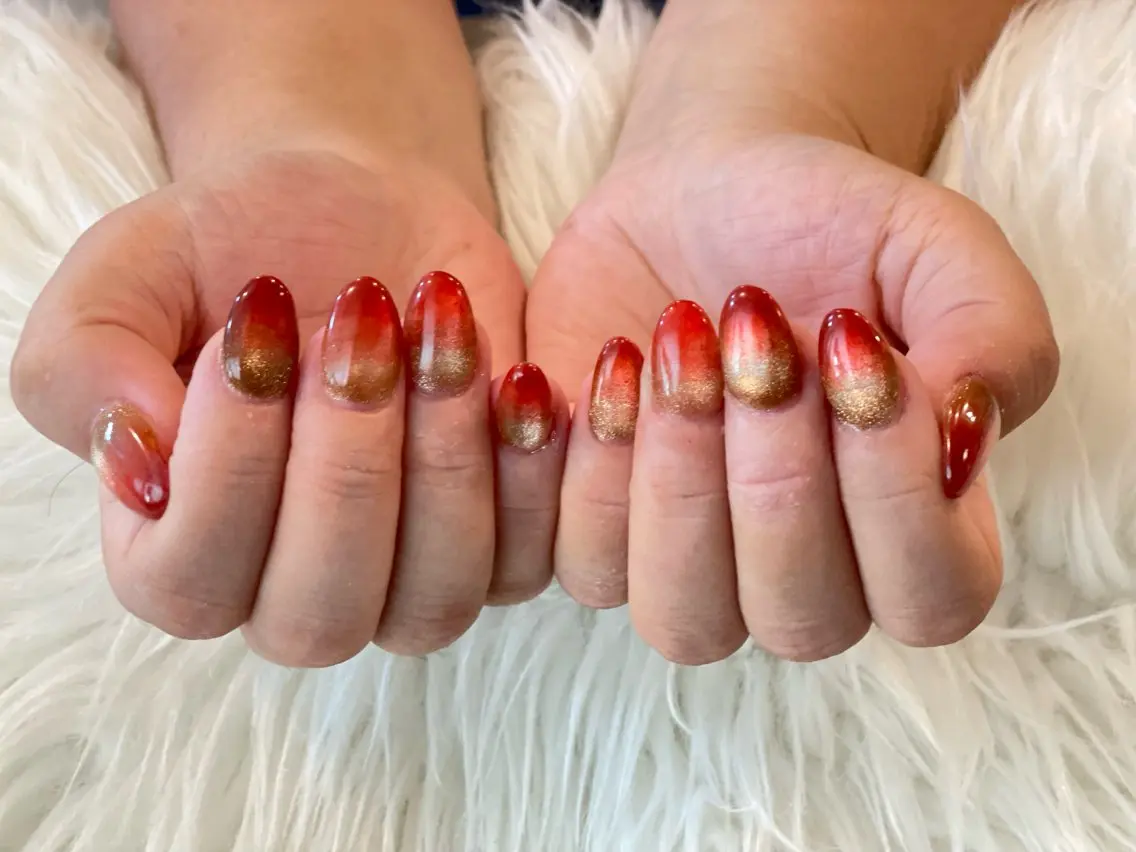 ネイル マグネットネイル ハンドネイル 88-nail. AKANEのネイルデザイン