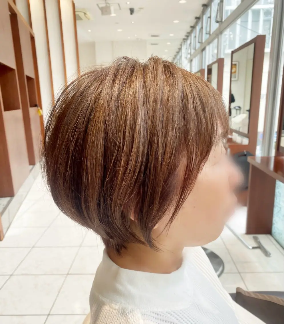 ショート 中谷 明日香のヘアスタイル