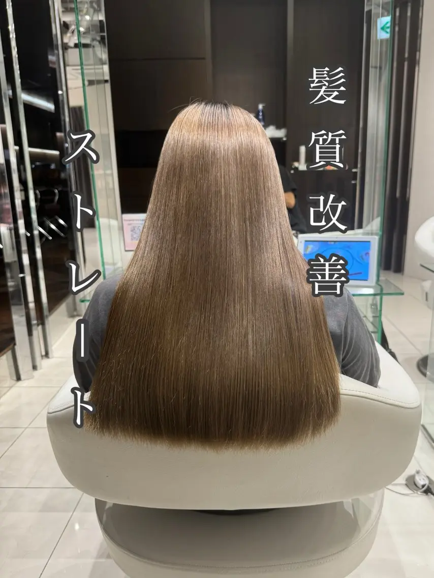 ロング 縮毛/髪質改善 上野颯太のヘアスタイル