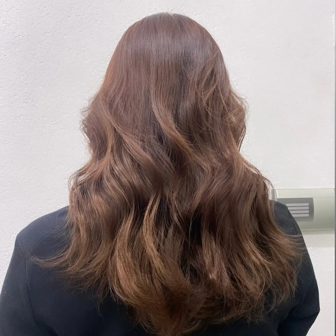 セミロング カラー アッシュ ベージュカラー 黒髪 ブルーカラー ブルーブラック カット ヘアカラー トリートメント ヘッドスパ ヘアセット 艶感/韓国風 🤍moeka🤍のヘアスタイル
