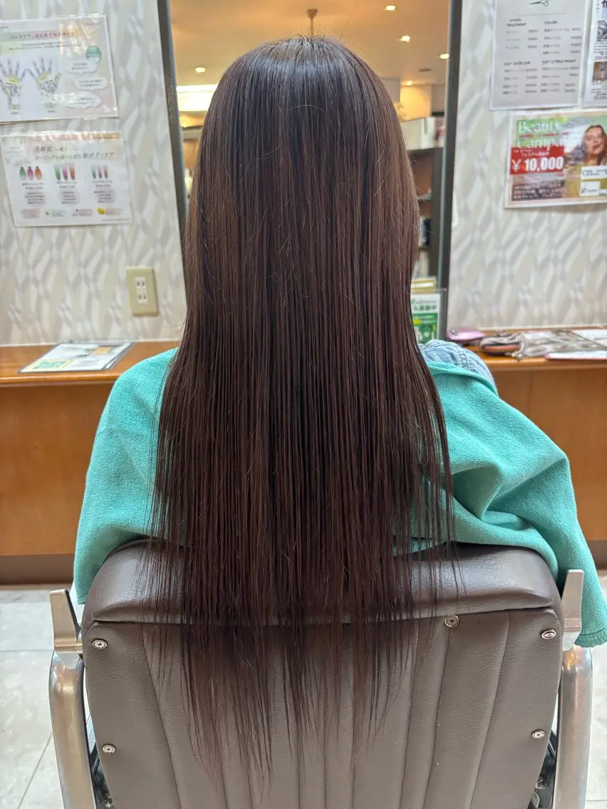 ロング カラー カット パーマ 亀山 来未のヘアスタイル