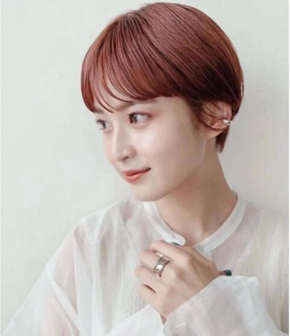 ショート ショートヘア 小顔カット カット トリートメント 吉川 陽菜のヘアスタイル