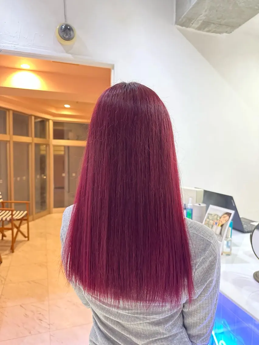 セミロング カラー モテ艶🪄ベージュ カラー🧸RUKAのヘアスタイル