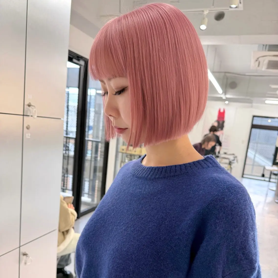 ショート カラー ベージュカラー ブリーチ ケアブリーチ デザインカラー ダブルカラー ヘアカラー トリートメント TATSUブリーチ/ ミルクティーベージュのヘアスタイル