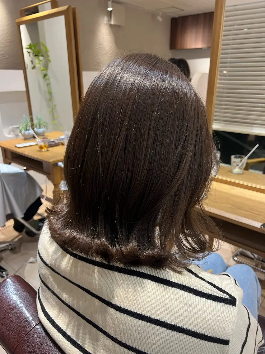 ミディアム カラー 🥀韓国ヘア🥀 宮津真菜のヘアスタイル