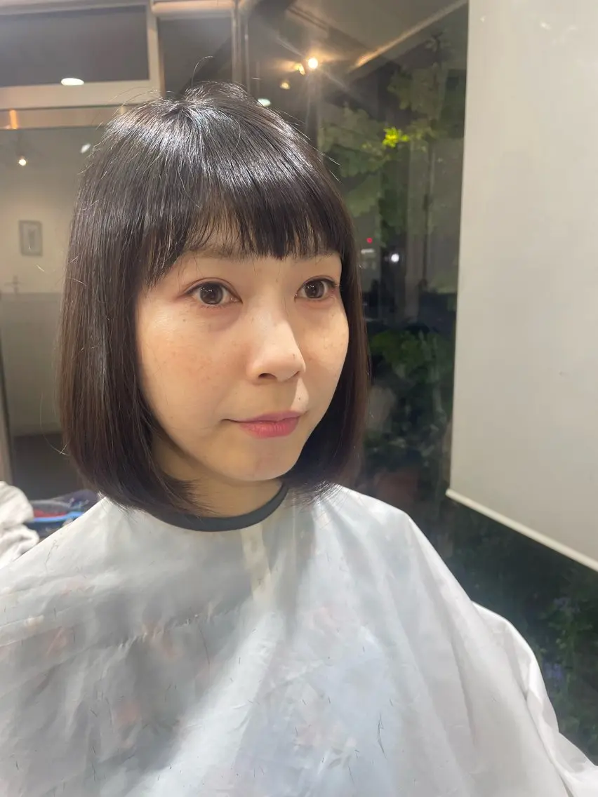 ミディアム カラー 今 ちあきのヘアスタイル