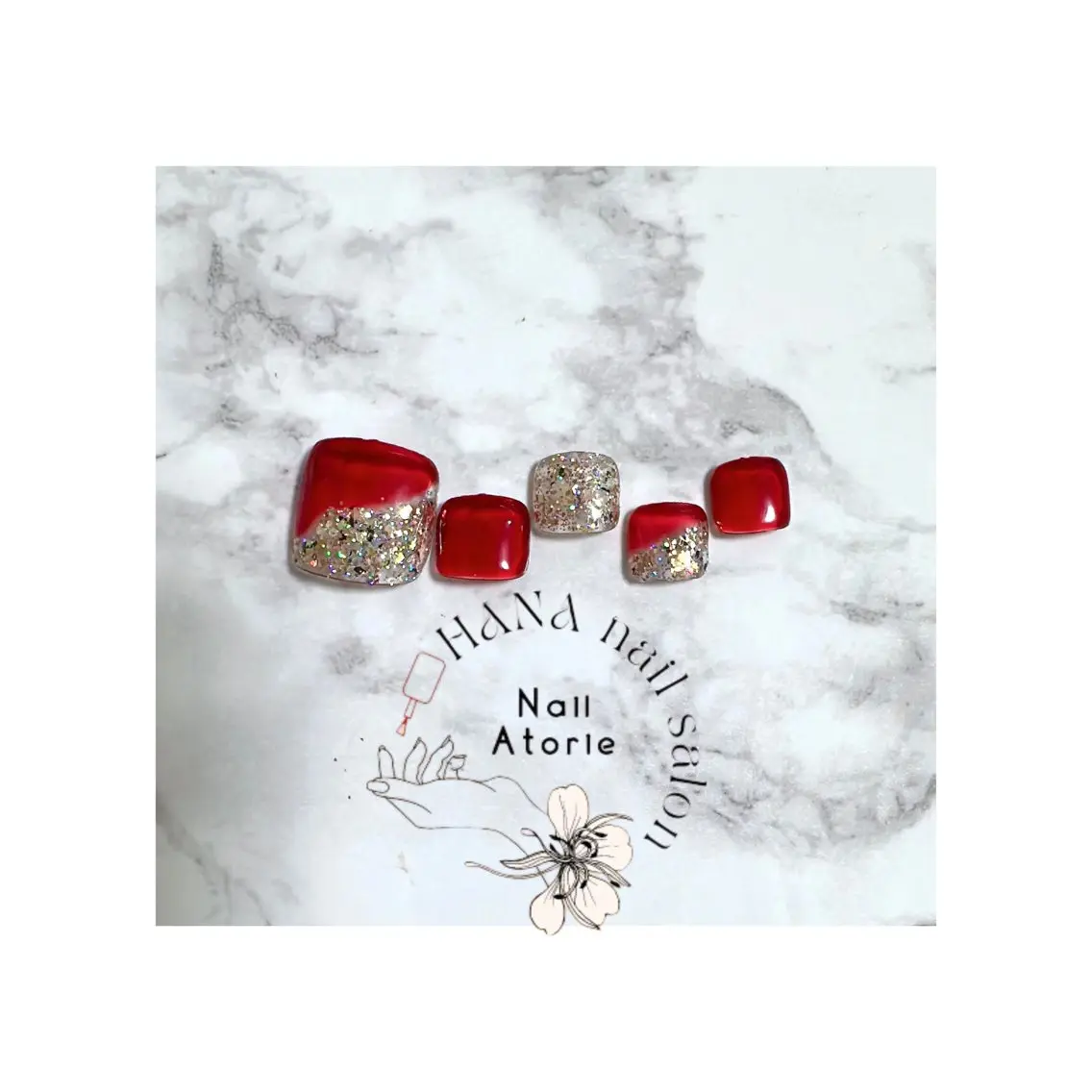 ネイル フットネイル HaNA nail salonのネイルデザイン