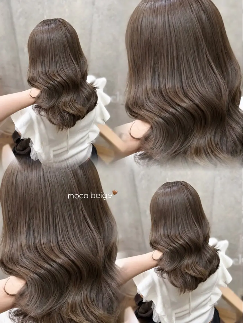 カラー ヘアカラー トリートメント ベージュカラー‎🤍 あいらのヘアスタイル